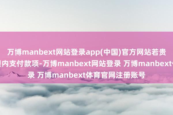 万博manbext网站登录app(中国)官方网站若贵司未能在上述期限内支付款项-万博manbext网站登录 万博manbext体育官网注册账号
