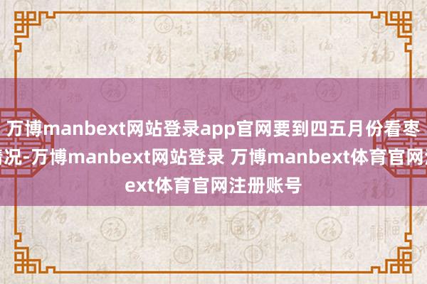 万博manbext网站登录app官网要到四五月份看枣树发芽情况-万博manbext网站登录 万博manbext体育官网注册账号