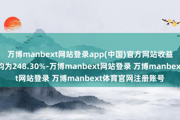 万博manbext网站登录app(中国)官方网站收益净利润现款含量平均为248.30%-万博manbext网站登录 万博manbext体育官网注册账号